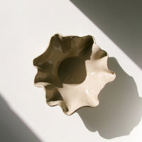 FRECKLE WAVY BOWL BEIGE